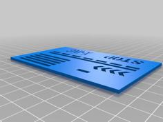 H0 Scale Road Marking Stencil 3D Printer Model