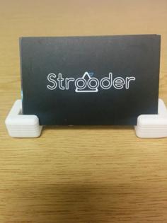 Simplistic Stylish Business Card Holder 3D Printer Model