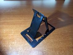 Credit Card Sized Folding Phone Stand – Remix 3D Printer Model