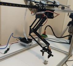 Horizontal Travel Robot Arm 3D Printer Model