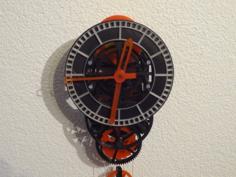 3D Printed Mechanical Clock With Anchor Escapement 3D Printer Model