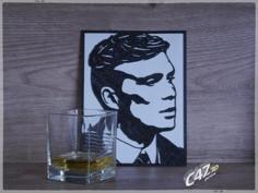 Thomas Shelby Wall Art 3D Printer Model