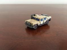 Sci-fi Humvee Transport 3D Printer Model