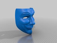 Guy Fawkes Mask 3D Printer Model