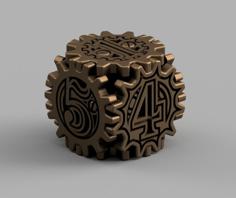 Steampunk Dice / Dé Style Steampunk 3D Printer Model