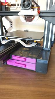 Ender 3 – Dual Drawers With Levelling Instruction 3D Printer Model