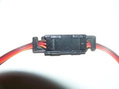 Servo Extension Lead Lock Clip 3D Printer Model