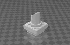 Basic Ruins Broken Pillar (Dungeon Blocks Compatible) 3D Printer Model