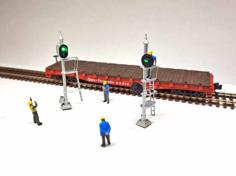 N Scale Lighted Signals V3 3D Printer Model