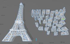 Eiffel Tower Puzzle 3D Printer Model