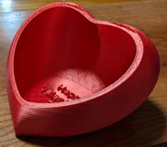 Conversation Heart Candy Dish 3D Printer Model