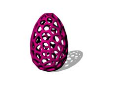 Voronoi Easter Egg 3D Printer Model