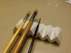 Customizable Paintbrush Holder 3D Printer Model