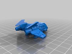 Epic Scale – Enhanced Humans – Small-Medium Gunship 3D Printer Model