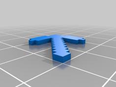 Minecraft Pickaxe 3D Printer Model