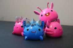 Slime Rancher Largos! – Pink Rock, Pink Tabby, Rock Tabby, Pink Phosphor 3D Printer Model