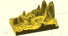 Paris Contour / Relief Map 3D Printer Model