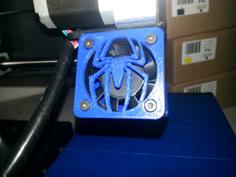 Spider-Man Logo Fan Grill – 40mm 3D Printer Model