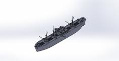 WWII Liberty Ship 1:108 Scale (updated ’22) 3D Printer Model