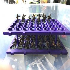 Miniature Figures Storage Tray Fits SAMLA Box Stackable 3D Printer Model