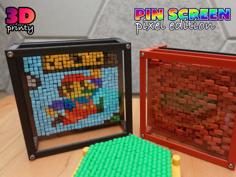 Pin Screen Toy – Pixel Edition 3D Printer Model