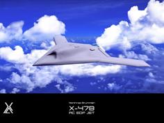 X47 B – RC EDF JET – Ducted Fan – Prototype – Aircraft 3D Printer Model