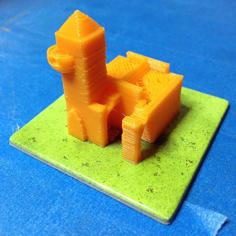 Carcassonne 3D Church Piece 3D Printer Model