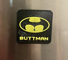 Buttman Fridge Magnet 3D Printer Model