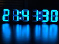 7 Segment LED Clock 3D Printer Model