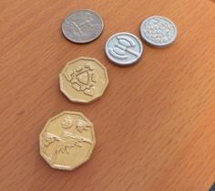 Coins For Boardgames (Caverna!) 3D Printer Model