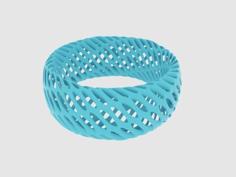 Twisted Diagrid Bracelet 3D Printer Model