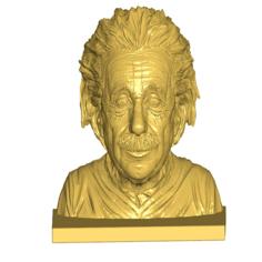 Albert Einstein USB | SD | Micro SD Card Holder 3D Printer Model