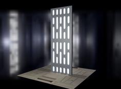 Death Star Light Panel For Figure Diorama 3D Printer Model