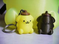 Pom Pom Purin Keychain 3D Printer Model