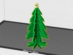 Christmas Tree – Your Own Personal Mini 3D Printed Christmas Tree With Coloured Decorations! 3D Printer Model