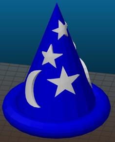 Sorcerer Mickey’s Hat – Dual Color 3D Printer Model