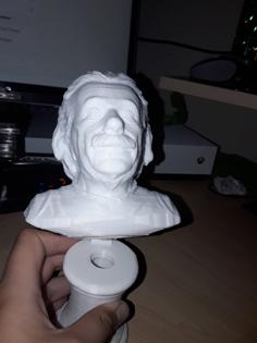 All In One Albert Einstein Bust With Secret Switch 3D Printer Model