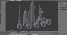 Famous Landmarks – Ring Pack 3D Printer Model