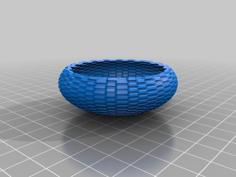 Bumpy Bowl With Banate CAD 3D Printer Model