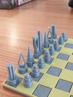 Chess Set With Storage Box 3D Printer Model