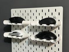 Mouse Shelf For Skadis 3D Printer Model