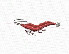 Lure Like Shrimp For Squid Fishing 3D Printer Model