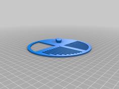 Bait Hive Entrance Disc With Knob 3D Printer Model