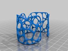 Parametric Bracelet Cuff 3D Printer Model