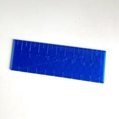 Tactile Braille Ruler 10cm 3D Printer Model