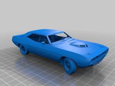 1970 Hemi Cuda 3D Printer Model