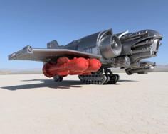 Heavy Fighter Metal Bird “MAVERICK” Guided Bomb 3D Printer Model