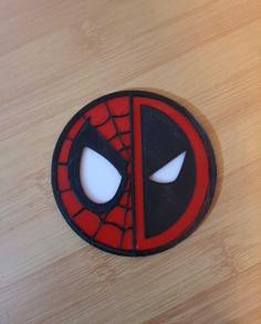 Coaster Deadpool Spiderman 3D Printer Model