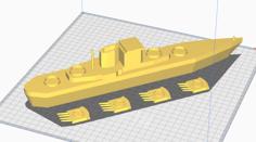 Simple Battleship 3D Printer Model