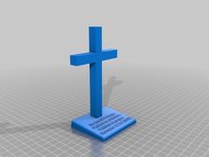 Cross And Base – Parametric 3D Printer Model